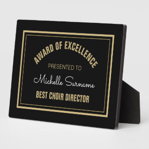 Topcadeau! Best Choir Director plaque Fotoplaat