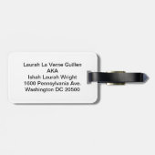 #TOPCELEBRITEIT #LAURAHLAVERNEGUILLEN 2025 BAGAGELABEL (Achterkant horizontaal)