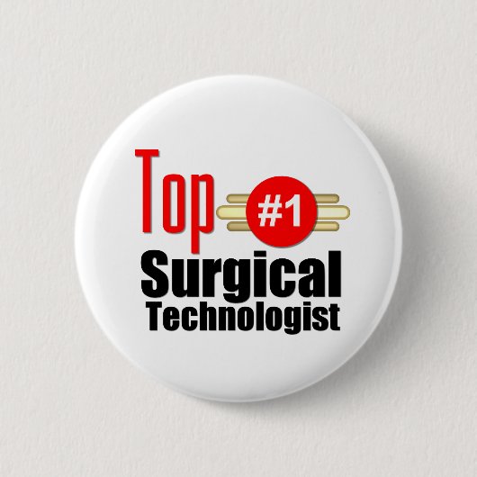 Topchirurgische technicus ronde button 5,7 cm (Voorkant)