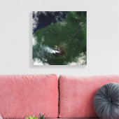 Topconferentie van de Ulawun-vulkaan in Nieuw-Brit Canvas Afdruk (Insitu (Woonkamer))