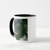 Topconferentie van de Ulawun-vulkaan in Nieuw-Brit Mok (Voorkant links)