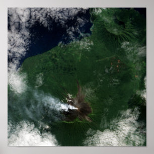 Topconferentie van de Ulawun-vulkaan in Nieuw-Brit Poster