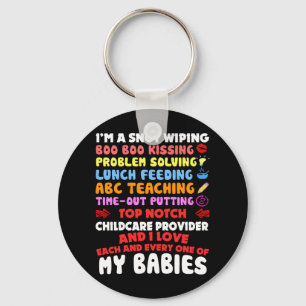 Topcursus Daycare Teacher I love each Sleutelhanger