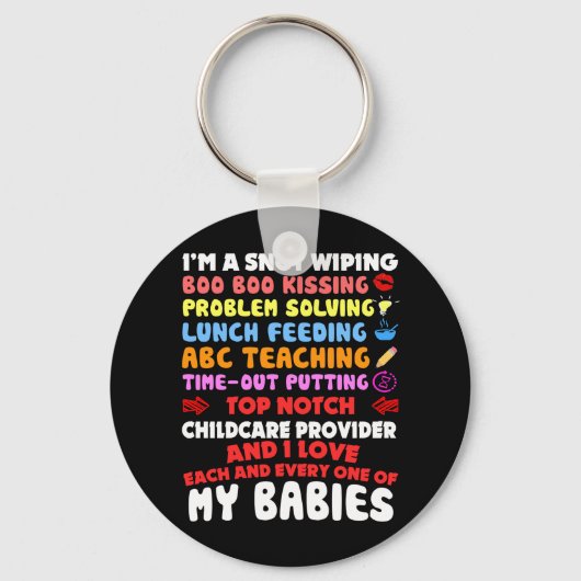 Topcursus Daycare Teacher I love each Sleutelhanger (Voorkant)
