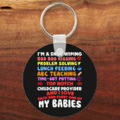 Topcursus Daycare Teacher I love each Sleutelhanger (Voorkant)
