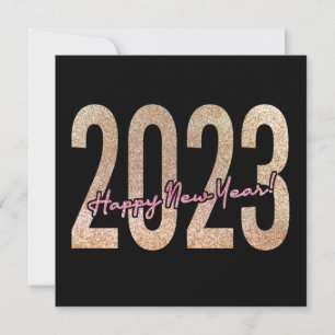 Topdesign van 2023 met glitterige textuur save the date