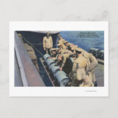 Topedo Boat Crew Prepares Depth Charge - Amerikaan Briefkaart (Voorkant)