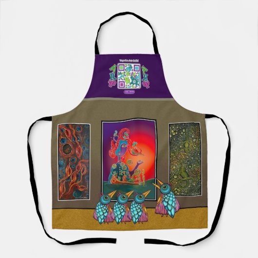 Topeka Art Guild Gallery All-Over Print Schort (Voorkant)