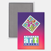 Topeka Art Guild & QR Code Magneet (Voorkant / Achterkant)