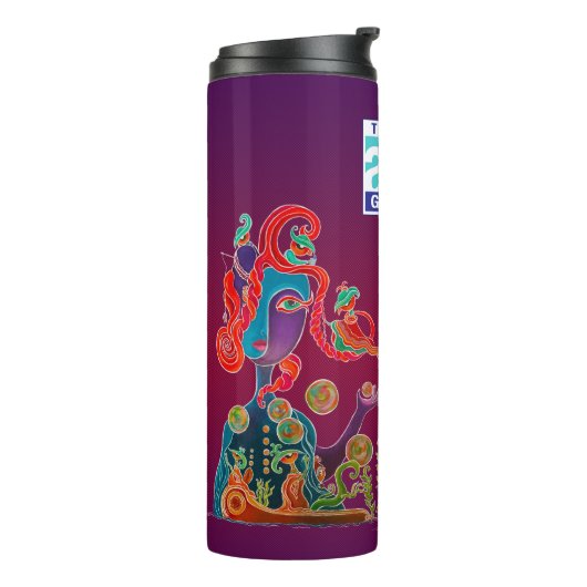 Topeka Art Guild Thermal Tumbler Thermosbeker (Gedraaid links)