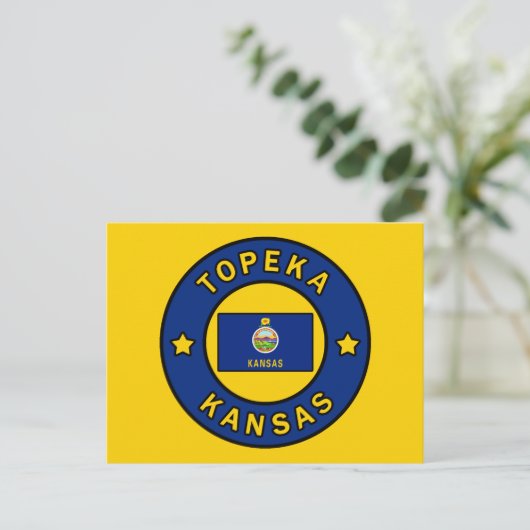 Topeka Kansas Briefkaart (Staand voorkant)