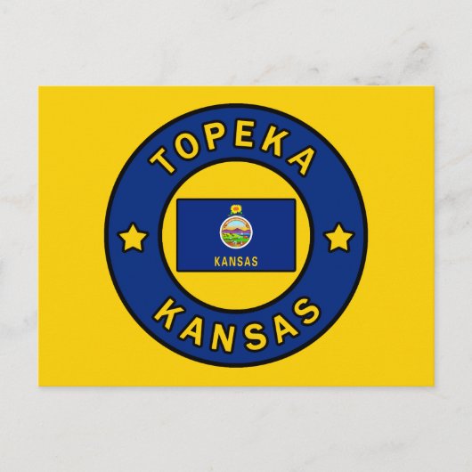 Topeka Kansas Briefkaart (Voorkant)