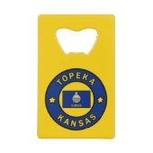 Topeka Kansas Creditkaart Flessenopener (Voorkant)