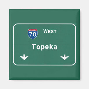 Topeka Kansas Interstate Highway: Magneet