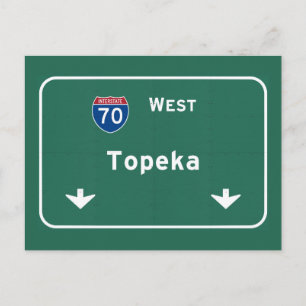 Topeka Kansas ks Interstate Highway Freeway : Briefkaart