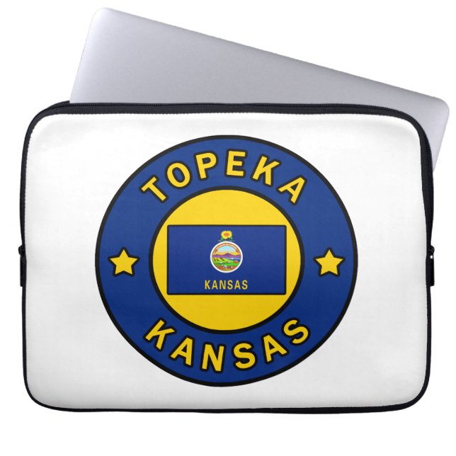 Topeka Kansas Laptop Sleeve (Voorkant)