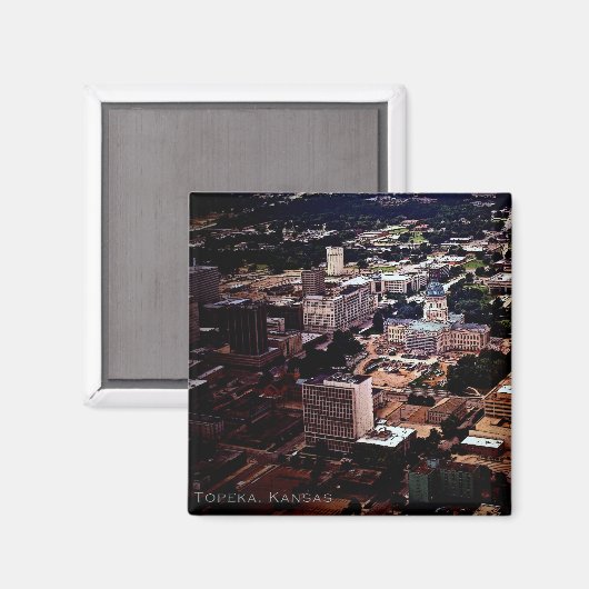 Topeka, Kansas Magneet (Voorkant / Achterkant)