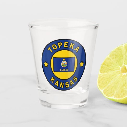 Topeka Kansas Shot Glas (Voorkant)