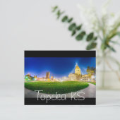 Topeka Kansas skyline Briefkaart (Staand voorkant)