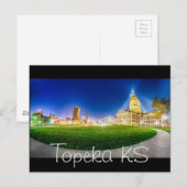 Topeka Kansas skyline Briefkaart (Voorkant / Achterkant)