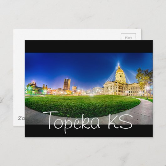 Topeka Kansas skyline Briefkaart (Voorkant / Achterkant)