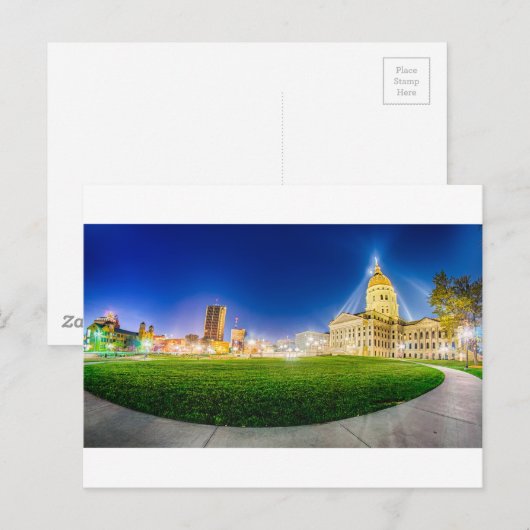 Topeka Kansas skyline Briefkaart (Voorkant / Achterkant)