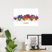 Topeka Kansas Skyline Poster (Thuiskantoor)