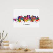 Topeka Kansas Skyline Poster (Keuken)