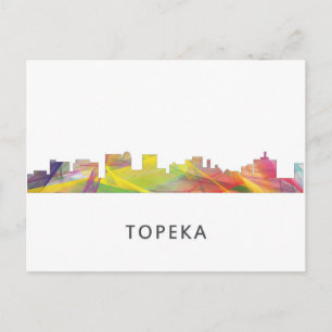 TOPEKA KANSAS SKYLINE WB1 - BRIEFKAART