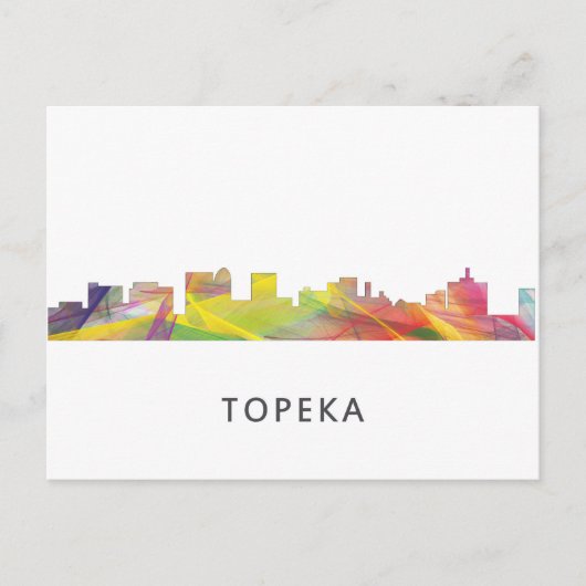 TOPEKA KANSAS SKYLINE WB1 - BRIEFKAART (Voorkant)