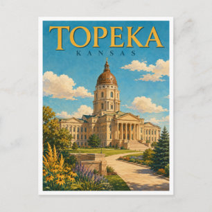 Topeka Kansas State Capitol GeoSaga Briefkaart