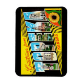 Topeka Kansas stijl met groot lettergreet Magneet (Verticaal)