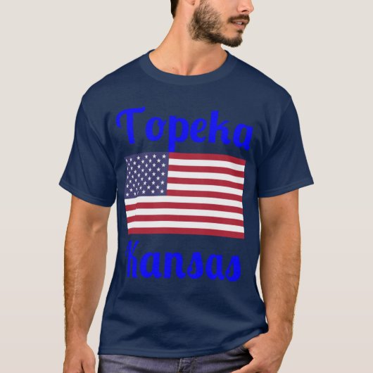 Topeka Kansas Stijlvolle Prints2 T-shirt (Voorkant)