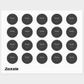 Topeka Kansas White Font Ronde Sticker (Vel)