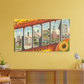 Topeka, KansasLarge Letter ScenesTopeka, KA 2 Canvas Afdruk (Insitu (Woonkamer))
