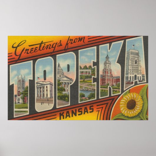 Topeka, KansasLarge Letter ScenesTopeka, KA 2 Poster (Voorkant)