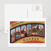 Topeka, KansasLarge Letter ScenesTopeka, KA Briefkaart (Voorkant / Achterkant)