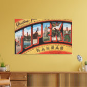 Topeka, KansasLarge Letter ScenesTopeka, KA Canvas Afdruk (Insitu (Woonkamer))