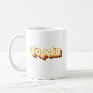 Topeka Retro  Tekst Koffiemok