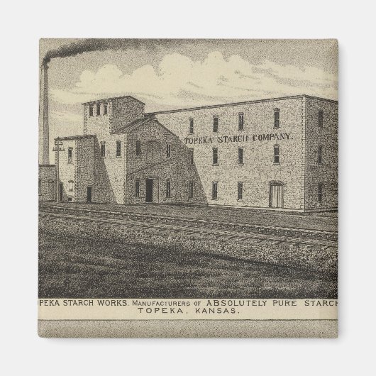 Topeka Starch Worksand Residence of DM Howard Magneet (Voorkant)