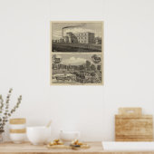 Topeka Starch Worksand Residence of DM Howard Poster (Keuken)