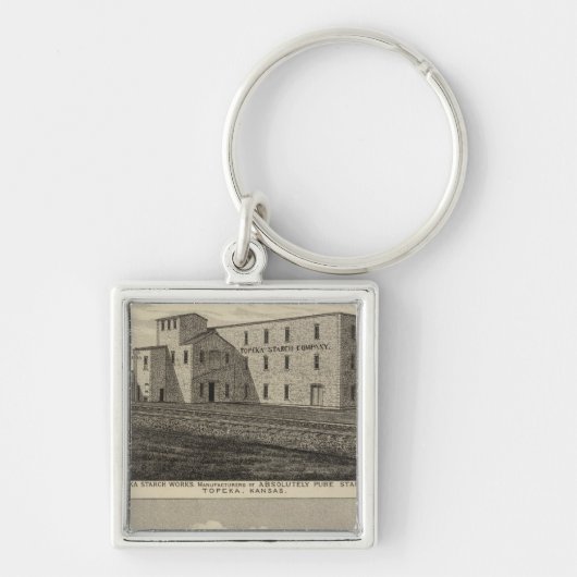 Topeka Starch Worksand Residence of DM Howard Sleutelhanger (Voorkant)