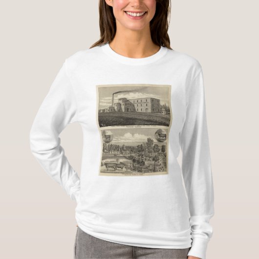 Topeka Starch Worksand Residence of DM Howard T-shirt (Voorkant)