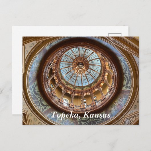 Topeka State Capitol Dome Briefkaart (Voorkant / Achterkant)
