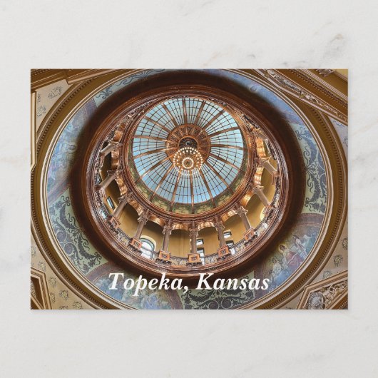 Topeka State Capitol Dome Briefkaart (Voorkant)