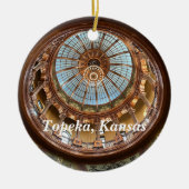 Topeka State Capitol Dome Keramisch Ornament (Voorkant)