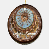 Topeka State Capitol Dome Keramisch Ornament (Links)
