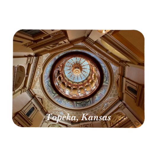 Topeka State Capitol Dome Magneet (Horizontaal)