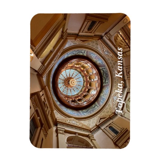 Topeka State Capitol Dome Magneet (Verticaal)