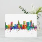 Topeka Wyoming Skyline Kaart (Staand voorkant)